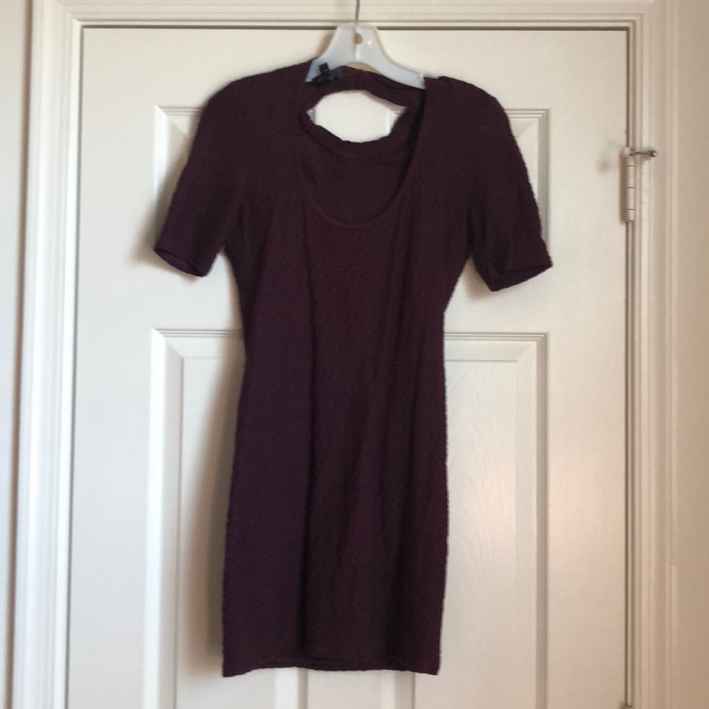 Bodycon dress, purple, never worn, form fit!